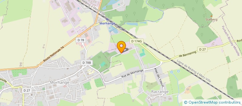 localisation de l'entreprise INDUSTRIE DU BOIS FUNERAIRE SA  RACRANGE