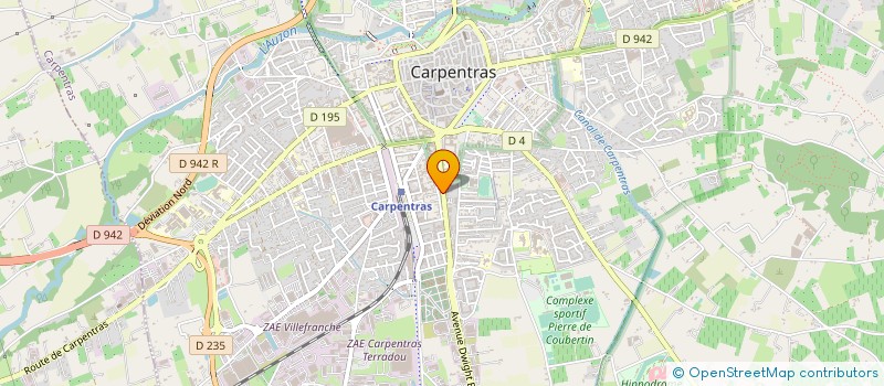 localisation de l'entreprise INDUSTRIE ELECTRICITE  CARPENTRAS