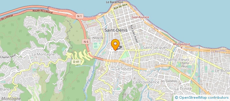 localisation de l'entreprise INDUSTRIE ET SECOND OEUVRE 974 à SAINT-DENIS