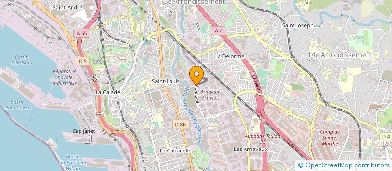 localisation de l'entreprise INDUSTRIE ET TECHNIQUES à MARSEILLE 15EME