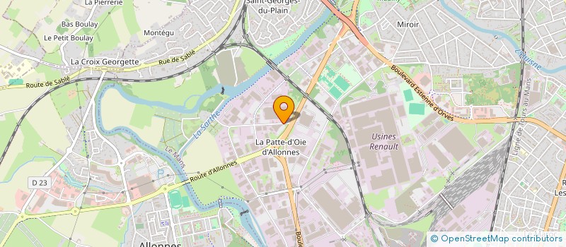 localisation de l'entreprise INDUSTRIE ETANCHEITE SERVICES (I.E.S.) à LE MANS