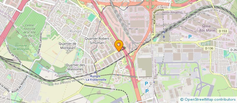 localisation de l'entreprise INDUSTRIE FORMATION à RUNGIS