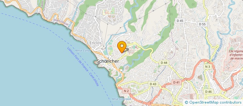 localisation de l'entreprise INDUSTRIE LEGERE MARTINIQUE  SCHLCHER