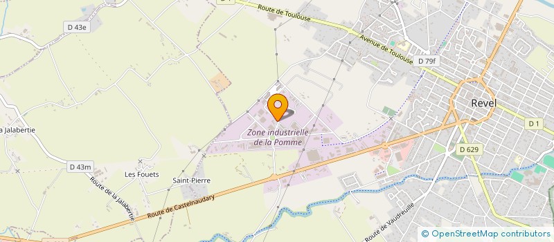 localisation de l'entreprise INDUSTRIE OCCITANE  REVEL