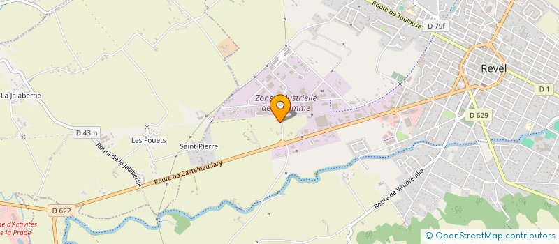 localisation de l'entreprise INDUSTRIE ORGANISATION SERVICE FRANCE OCCITANIE  REVEL