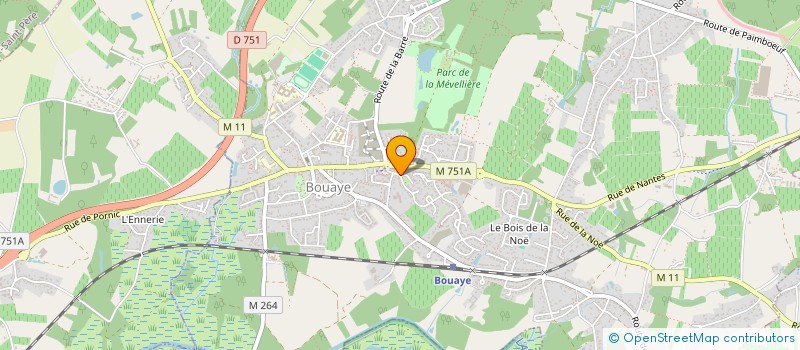 localisation de l'entreprise INDUSTRIE OUEST SERVICES  LA CHEVROLIERE