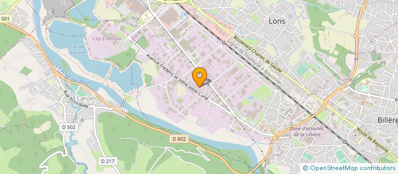 localisation de l'entreprise INDUSTRIE PLASTIQUE AQUITAINE à LONS