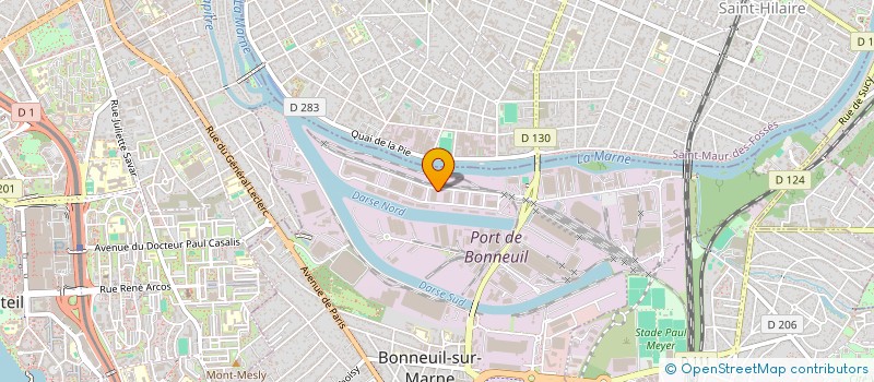 localisation de l'entreprise INDUSTRIE PRODUCTION SERVICES à BONNEUIL-SUR-MARNE