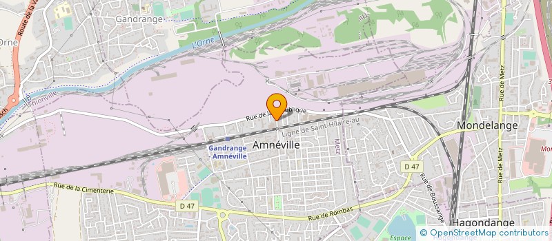 localisation de l'entreprise INDUSTRIE SCBI à AMNEVILLE