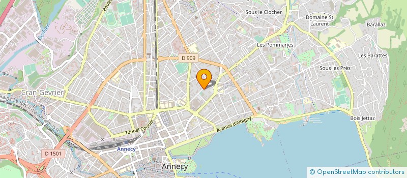 localisation de l'entreprise INDUSTRIE SERVICES à ANNECY