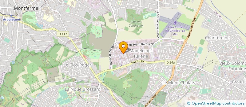 localisation de l'entreprise INDUSTRIE SERVICES  CHELLES