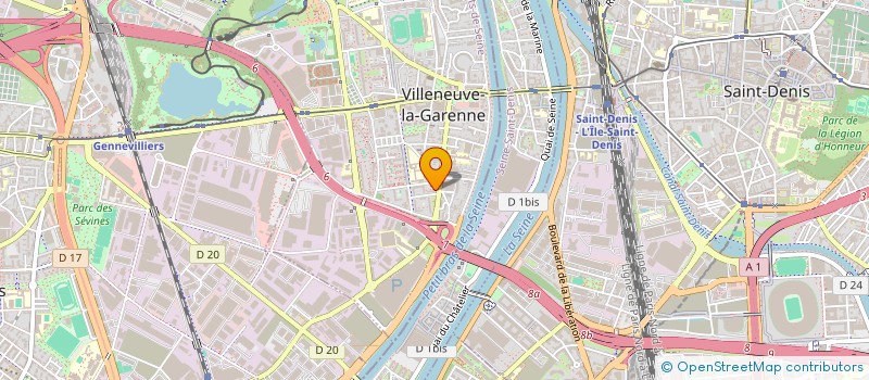 localisation de l'entreprise INDUSTRIE TECHNIQUE GENERALE à VILLENEUVE-LA-GARENNE