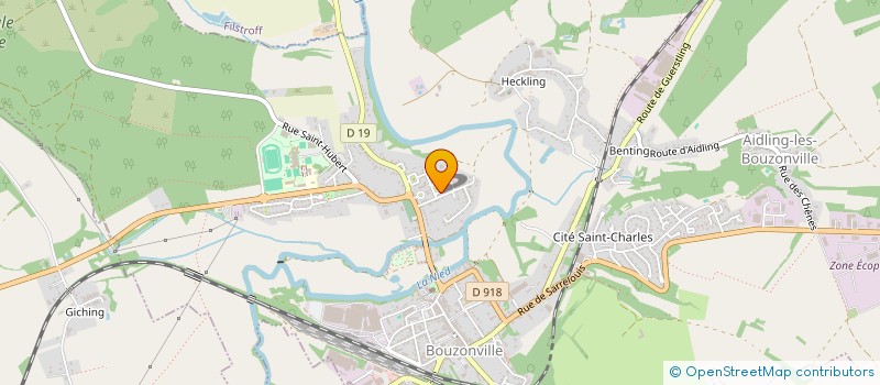 localisation de l'entreprise INDUSTRIE U. SCHWEISS SERVICE  BOUZONVILLE