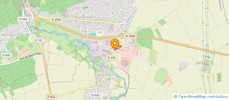 localisation de l'entreprise INDUSTRIE VERTE  MARLENHEIM