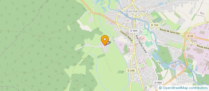 localisation de l'entreprise INDUSTRIE VOSGIENNE DU BOIS à RAMBERVILLERS