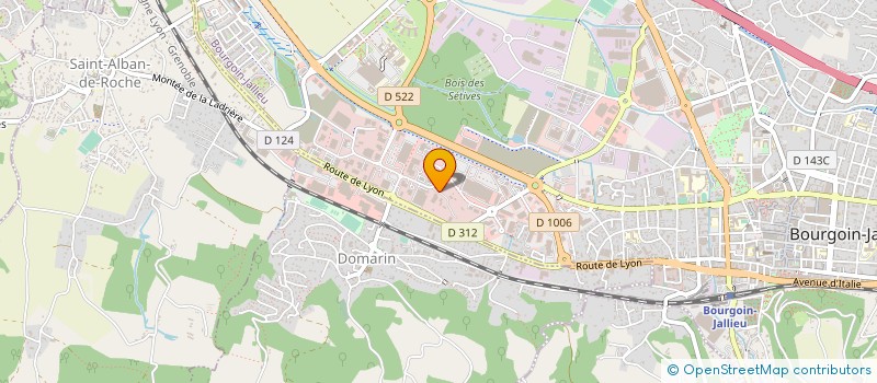 localisation de l'entreprise INDUSTRIEL REFRACTORY INSULATING SPECIAL à BOURGOIN-JALLIEU