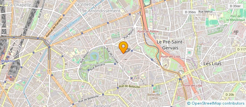 localisation de l'entreprise INDUSTRIELLE DE MANUTENTIONN INTERNAT à PARIS