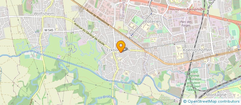 localisation de l'entreprise INDUSTRIELLE ELECTRICITE SONORISATION à ECKBOLSHEIM
