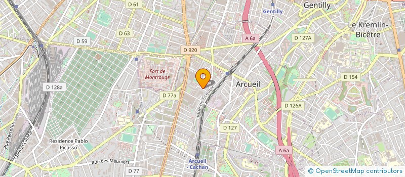 localisation de l'entreprise INDUSTRIELLE EUROPEENNE DE CONSTRUCTION à ARCUEIL