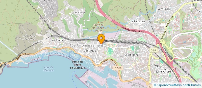 localisation de l'entreprise INDUSTRIES BY MARSEILLE à MARSEILLE 16