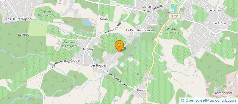 localisation de l'entreprise INDUSTRIES DEVELOPPEMENT  LEOGNAN