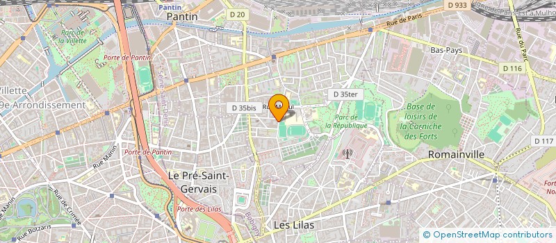 localisation de l'entreprise INDUSTRIES ENERGIE ELECTR NUCLEAIRE GAZ à PANTIN