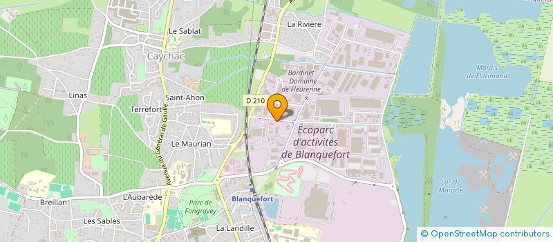 localisation de l'entreprise INDUSTRIES EQUIPEMENTS à BLANQUEFORT