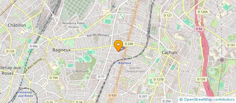 localisation de l'entreprise INDUSTRIES ET SYNERGIE à BAGNEUX