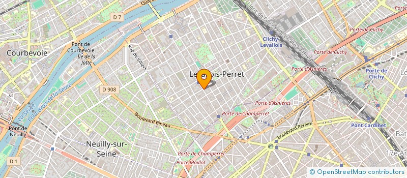 localisation de l'entreprise INDUSTRIES FERROVIAIRES SERVICES SARL à LEVALLOIS-PERRET