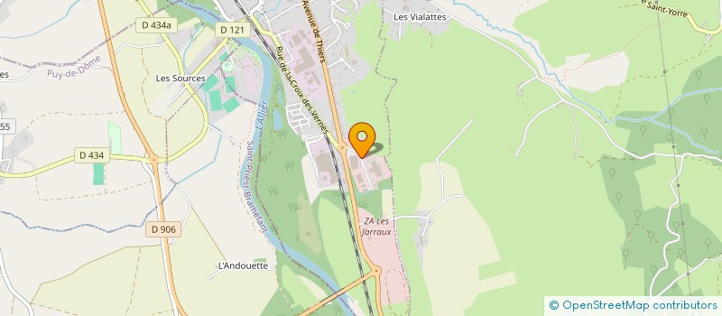 localisation de l'entreprise INDUSTRIES TECHNIQUES SERVICES  SAINT-YORRE