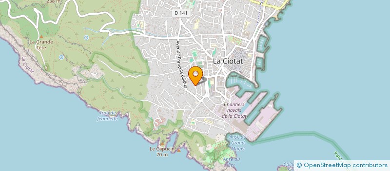 localisation de l'entreprise INDUSTRIES TRANSPORTS EQUIPEMENTS à LA CIOTAT