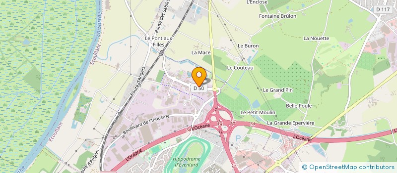 localisation de l'entreprise INDUSTRILAS FRANCE à ECOUFLANT
