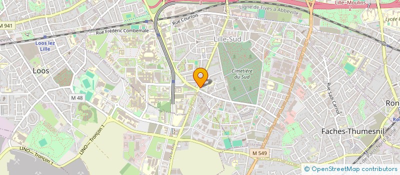 localisation de l'entreprise INDUSTRIMAT à LILLE