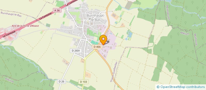 localisation de l'entreprise INDUSYSTEME à BURNHAUPT-LE-BAS