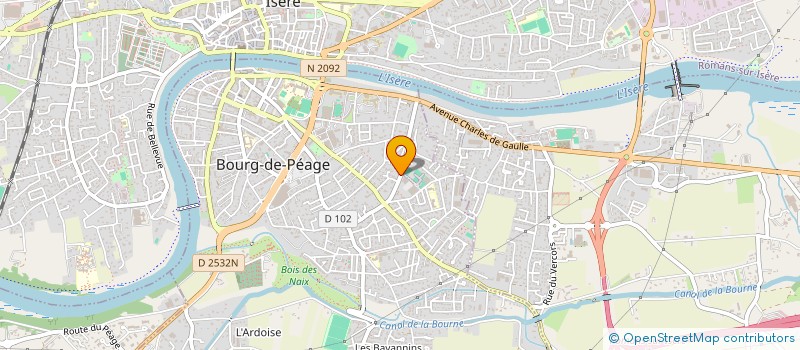 localisation de l'entreprise INDUX FRANCE  BOURG-DE-PEAGE