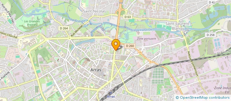 localisation de l'entreprise INDVISION BEAURAIN/DIAKITE à ARRAS