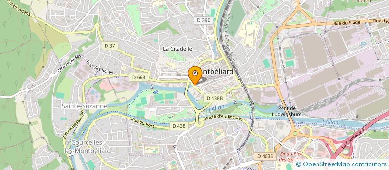 localisation de l'entreprise INDY SPOT  MONTBELIARD