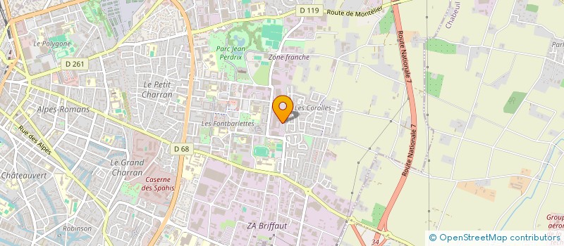 localisation de l'entreprise INDZI  VALENCE