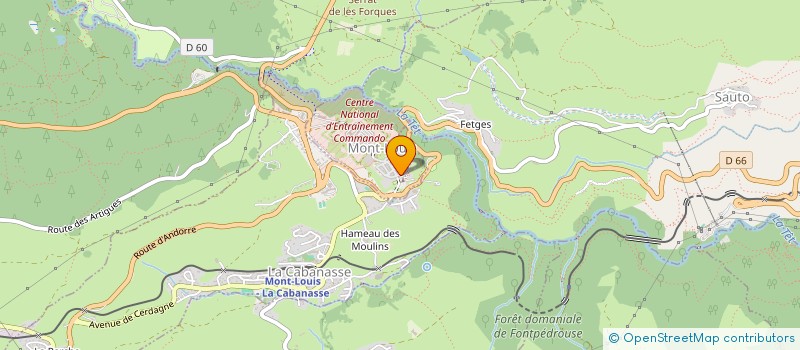 localisation de l'entreprise INE FRANCE  MONT-LOUIS