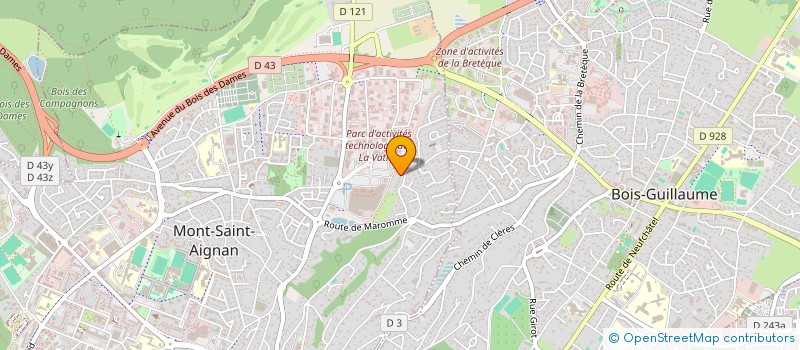 localisation de l'entreprise INEA SERVICES à MONT-SAINT-AIGNAN