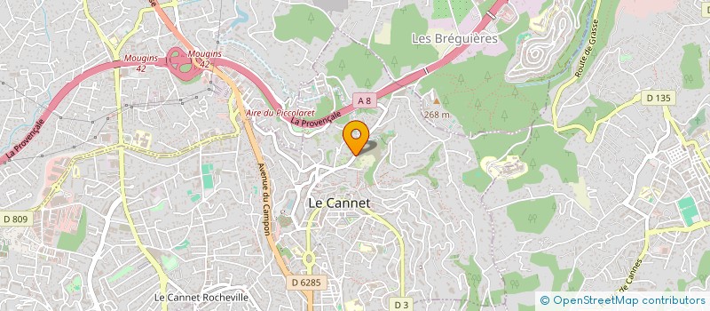 localisation de l'entreprise INECK à LE CANNET