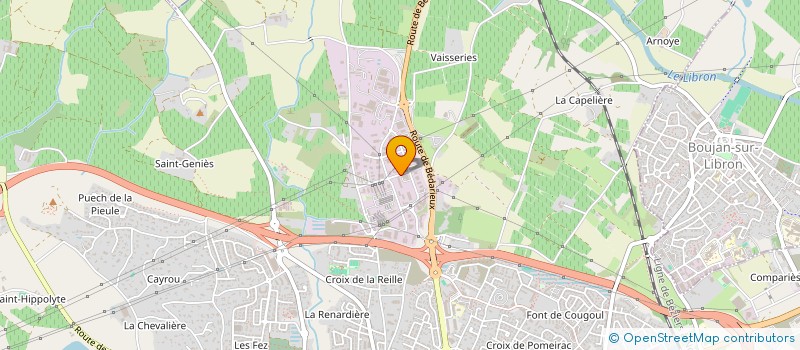 localisation de l'entreprise INED à BEZIERS
