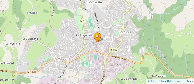 localisation de l'entreprise INEDIT à SORBIERS