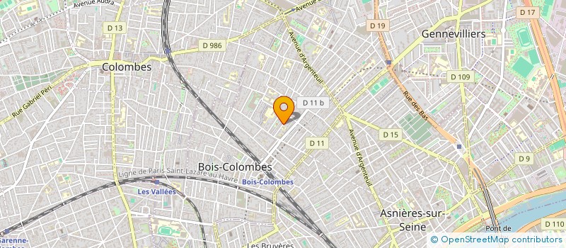 localisation de l'entreprise INEDIT à BOIS-COLOMBES