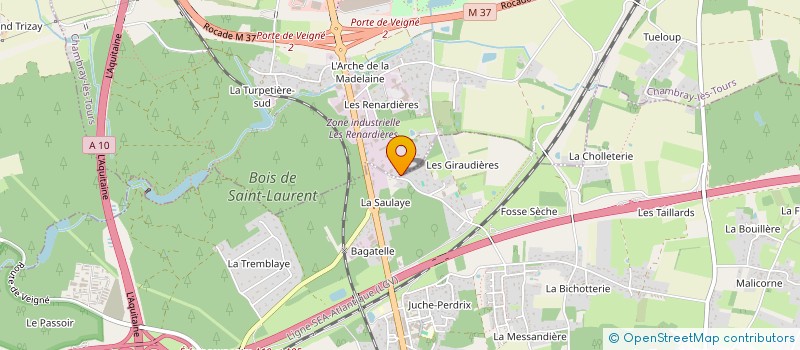 localisation de l'entreprise INEDITS SAINT CYR  CHAMBRAY-LES-TOURS