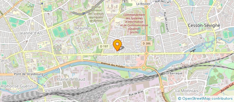 localisation de l'entreprise INEHO CONSEIL à CESSON-SEVIGNE