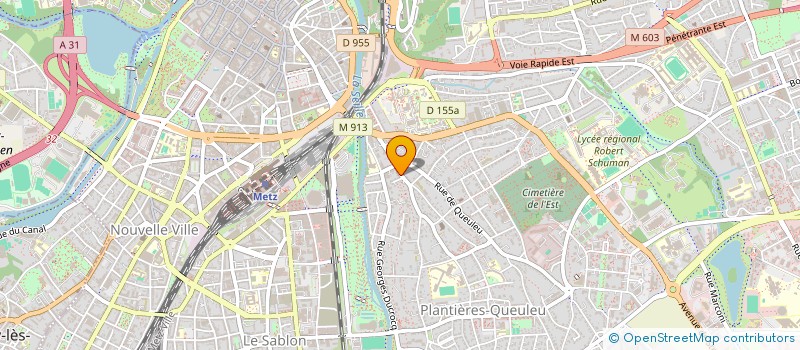 localisation de l'entreprise INEHOS INVEST  METZ