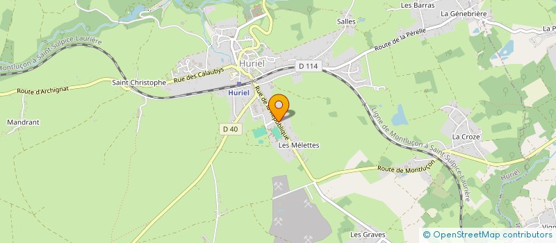 localisation de l'entreprise INEI à HURIEL
