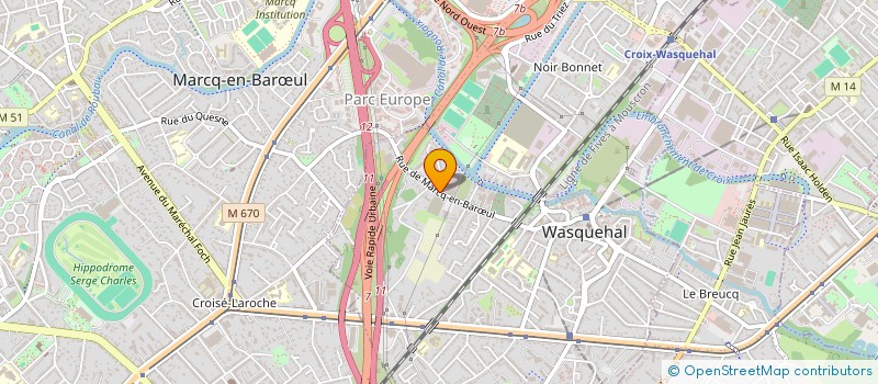 localisation de l'entreprise INEIA  WASQUEHAL