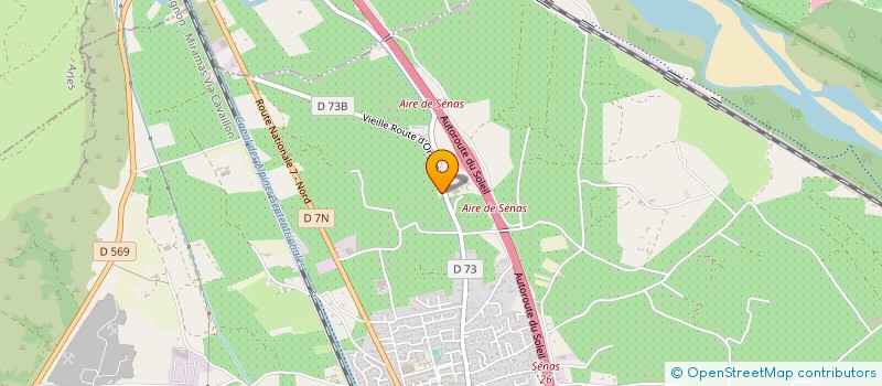 localisation de l'entreprise INEL  SENAS